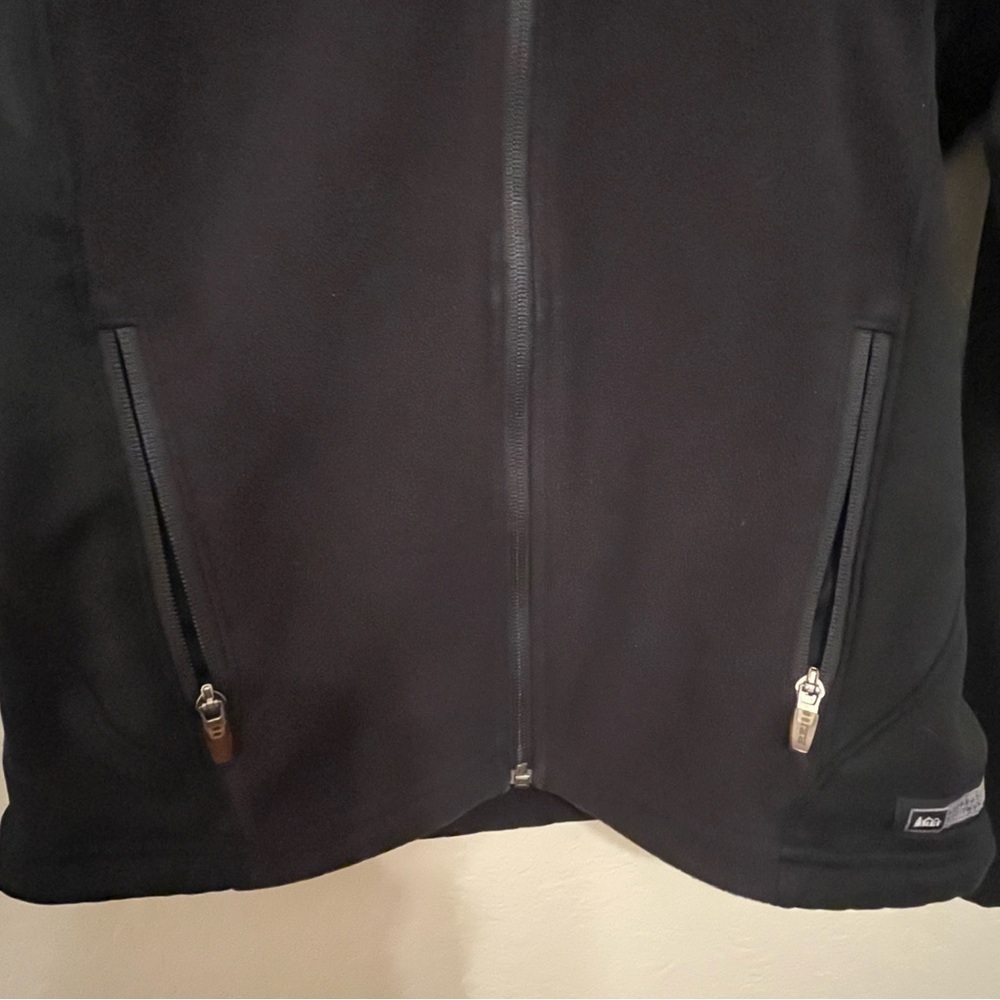 REI Polartec Black Fleece Zip Up Jacket Women's Size Small - Picture 11 of 12